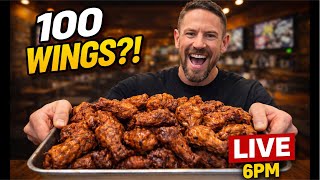 LIVE WING CHALLENGE 🔴 Can We Hit 100? (6PM)