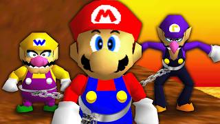 Playing Mario 64 While Chained Together Is A MISTAKE!