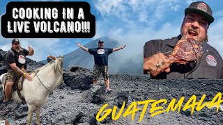 Cooking Steak in a VOLCANO! That’s active in Guatemala