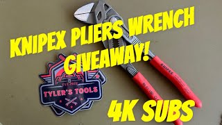 Knipex Pliers Wrench Giveaway!! 4K SUBS!
