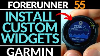How to Install Widgets - Garmin Forerunner 55 Tutorial