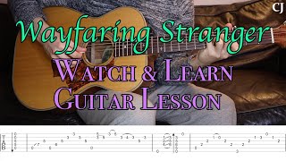 Wayfaring Stranger - Tony Rice (With Tab) | Watch & Learn Guitar Lesson