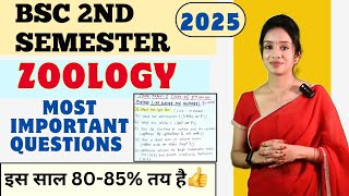Model question paper 2 , bsc 2nd semester zoology important questions for  2025 exam