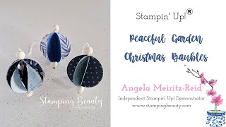 PEACEFUL GARDEN CHRISTMAS BAUBLES | FACEBOOK LIVE