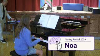 Noa Plays "Ocean Eyes" and "Fur Elise" by Eilish; Finneas, Beethoven | Spring Recital 2026