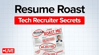 Live Data Analyst Resume Review with REAL Tech Recruiters
