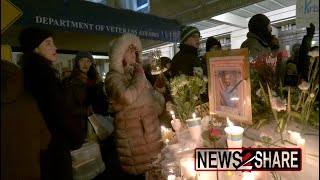 Alex Pretti mourned outside Veteran's Affairs Dept in DC, protesters march to White House
