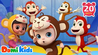 Five Little Monkey🐒 | Preschool Rhymes & Numbers | Kids Songs & Nursery Rhymes | LEFUN Kids TV