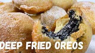 How to make a deep fried Oreos without pancake mix