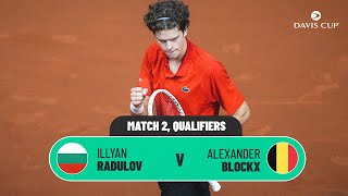 Iliyan Radulov v Alexander Blockx | Bulgaria v Belgium | 2026 Davis Cup Qualifiers highlights
