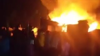 Terjadinya kebakaran di Tulung selapan ,,,,