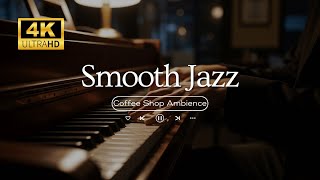 Cozy Jazz Cafe Ambience ☕ - Gentle Piano Jazz For Study Work & Stress Relief | 3 Hours