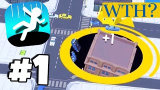EATING AN *ENTIRE* CITY!! (Hole.io)