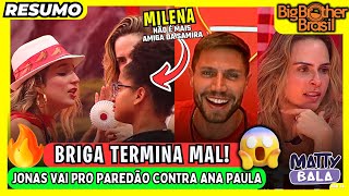 🟡 RESUMO da FESTA: MILENA surta com SAMIRA // LÍDER vai INDICAR ANA PAULA // JONAS no PAREDÃO #bbb