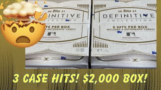 😳THREE CASE HITS IN TWO BOXES!  2021 TOPPS DEFINITIVE OPENING! (Saturday Showdown)