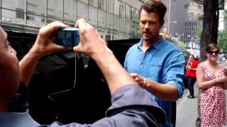 Josh Duhamel Talks To A Fan after leaving NBC