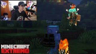 Spreen hace PvP con Marki | Minecraft Extremo