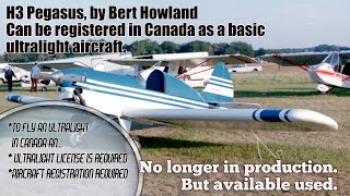 H3 Pegasus Canadian Single Seat Ultralight Aircraft 0