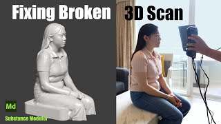 From Broken Scan to Perfect Print: Fixing 3D Models with Substance Modeler & Creality Sermoon S1