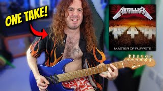 Playing The Entire MASTER OF PUPPETS Album In 1 TAKE Without Learning It