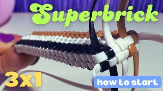 How to Start the Super Brick Stitch MADE EASY | Triple Box Lanyard, Boondoggle, Scoubidou Keychains