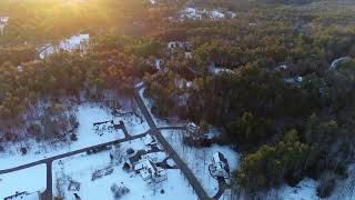 A Winter Early Morning In Brookline, New Hampshire
