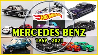 Hot Wheels Mercedes Benz Cars Collection (1969 - 2021)