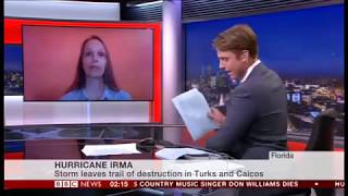 Dr. Corene Matyas Hurricane Irma BBC interview