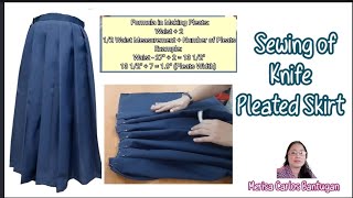 How to Make a Knife Pleated Skirt