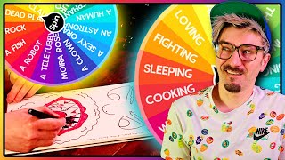 I HAVE TO DRAW A WHAT?!!? A Wheel Picks My Drawings Challenge!