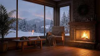 Warm Room Fireplace Live 🔥 24/7 4K Ambient Music | Cozy Visual Atmosphere
