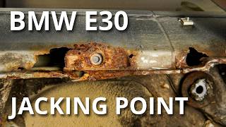 36 Year Old Jacking Point Repair | BMW E30 Touring Restoration - Part 14