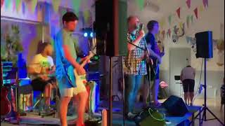 Lords of mischief band, Blewbury.  Dancing in the dark