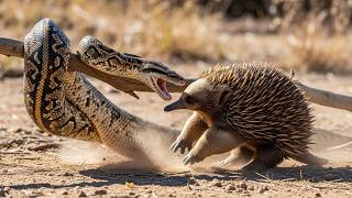 Unbelievable Wildlife Moment: Echidna Family Stands Their Ground!