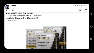 Xcelerate Fuel Tab  August Special