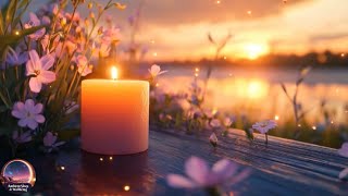 🕯️ Candle by the Water at Dusk | Lapping Water & Crickets for Deep Sleep & Calm Nights 🌙