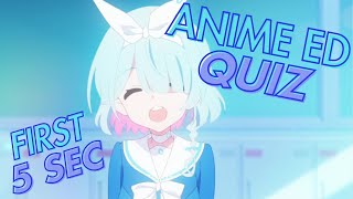 Anime ED Quiz (First 5 Seconds)