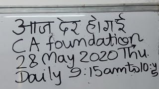 Live CA Foundations Daily 9:15am To 10:45am 28 May Logarithm