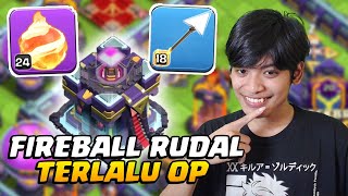 TERLALU OVERPOWER! Fireball + Rudal Di TH15 - COC Indonesia