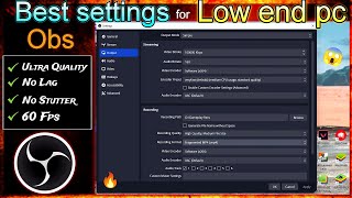 OBS BEST SETTINGS FOR LOW END PC 🖥️ || RYZEN 5 5600G 😍 SUBSCRIBERS COMMENT REPLY WITH SOLUTION ✅