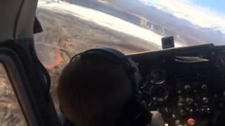 Gunnar's first flight lesson - Landing 1 of 2