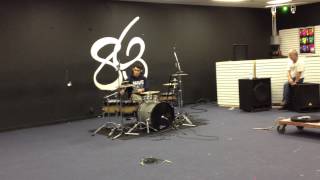 testing the drum mics and the beats by dre. studio headphones