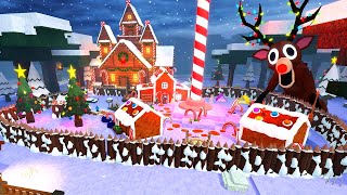 ULTIMATE North Pole MEGA BASE in 99 Nights in the Forest (SAFEST AFK Christmas Base)