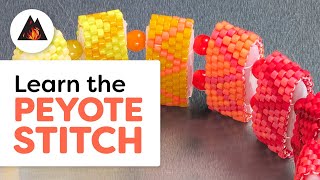 Even Count Peyote Stitch With Seed Beads