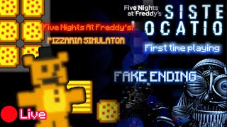 Fnaf pizza sim and SL fake ending