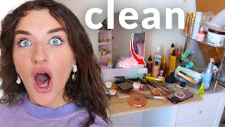 VANITY MAKEOVER: Decluttering My Stressed Life! (Room Reset)