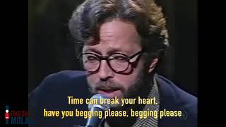 English Mola Eric Clapton Tears in Heaven with lyrics