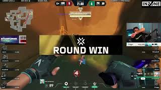 Streamer Reacts to PRX Something EPIC CLUCTH 1v4 to Save Round Agains LOUD - VCT Champions 2023