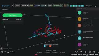 Eyewire.org - tracing some cubes & viewing participated finished cells/neurons