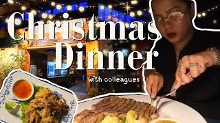 My Christmas Diary Ep.7 || Christmas Dinner with colleagues || Jensthetic 